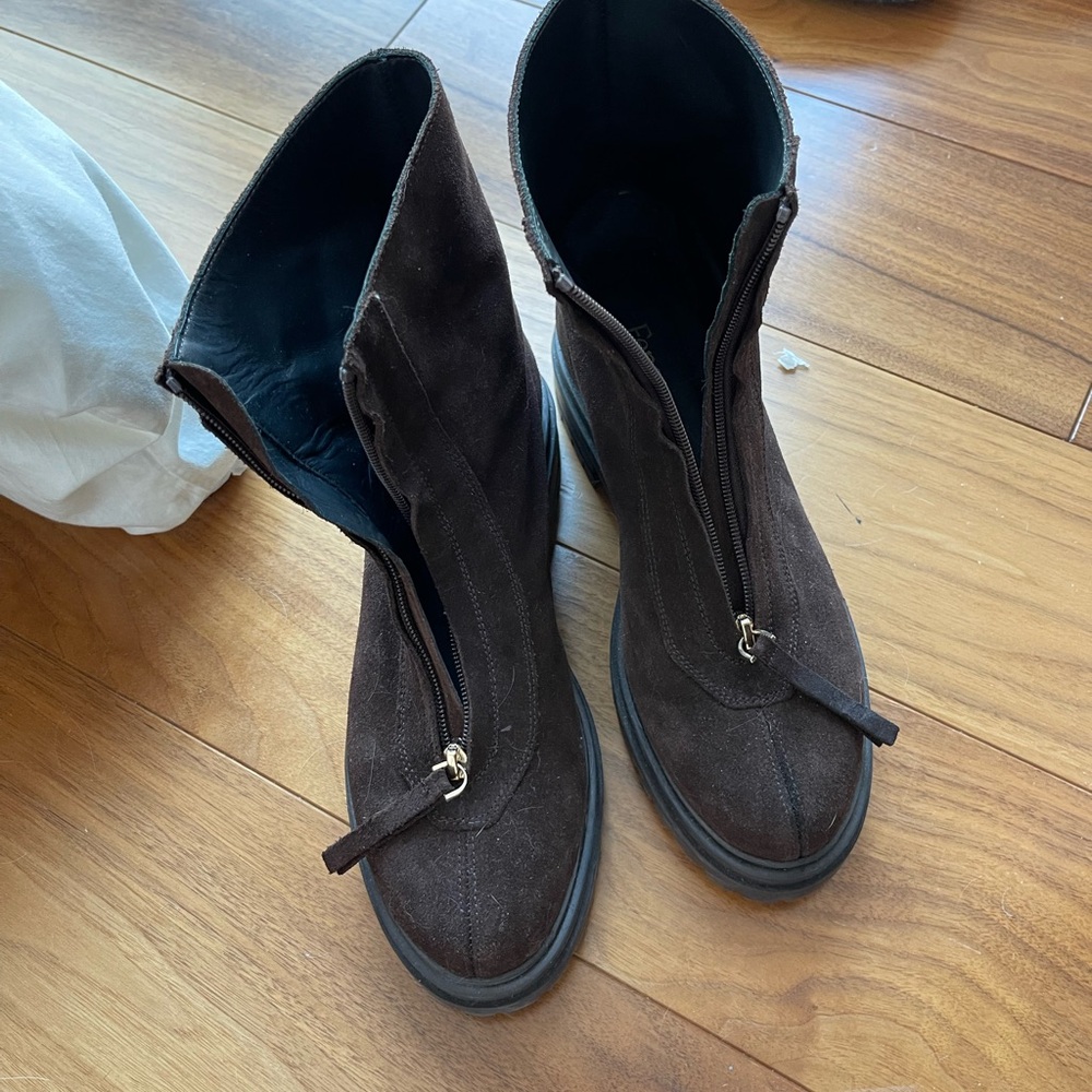 Brown Suede Boots
